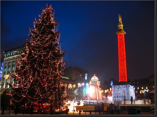 Christmas tree at Glasgow George Square 2007